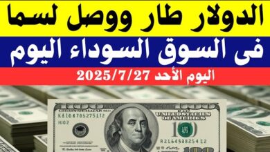 سعر الدولار في السوق السوداء في مصر اليوم
