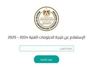 موعد نتيجة الدبلومات الفنية 2025 برقم الجلوس