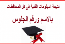 نتيجة الدبلومات الفنية 2025
