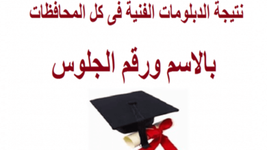 نتيجة الدبلومات الفنية 2025