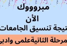 نتيجة المرحلة الثانية 2025