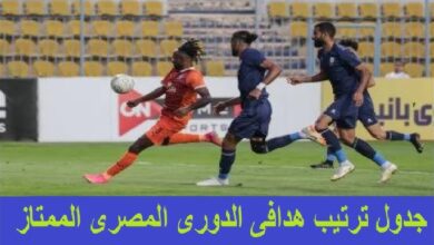 ترتيب هدافي الدوري المصري