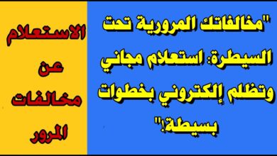 الاستعلام عن مخالفات السيارات